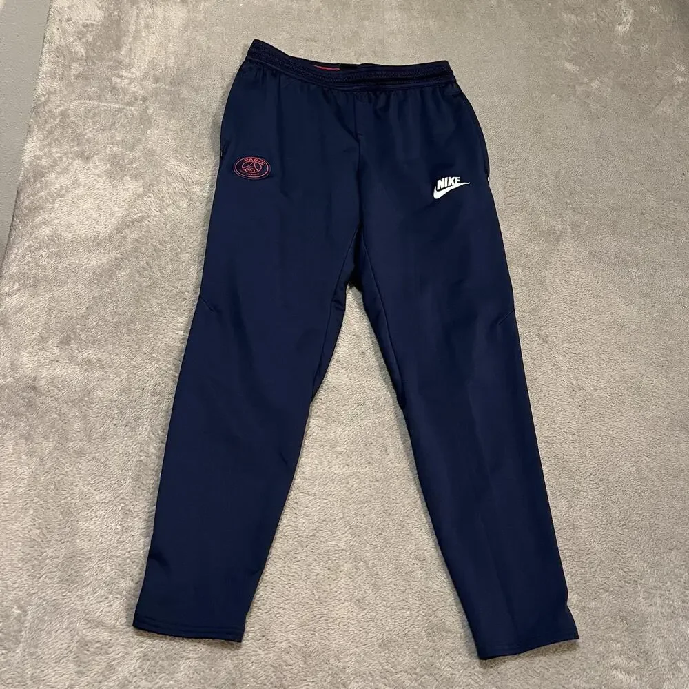 Paris Saint-Germain Pants Mens Medium Navy Blue Soccer Nike Dri-FIT Training